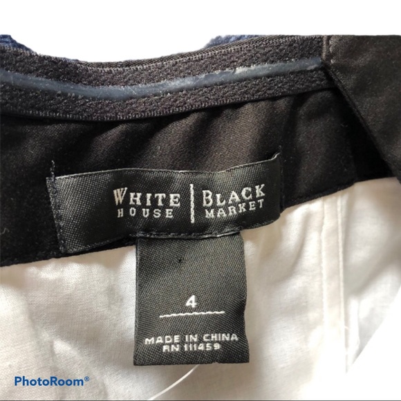 NEW! Preppy Coastal Grandmother Black & White Halter Cotton Dress‎ Size 4 - Picture 8 of 12